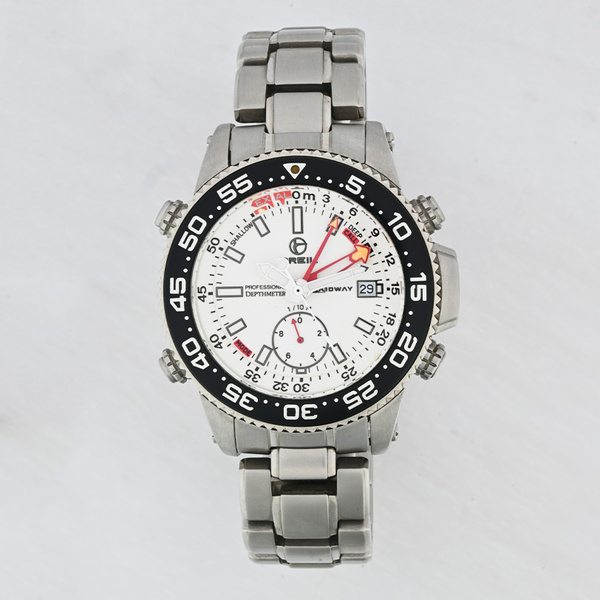 BREIL Depthmeter white dial steel bracelet