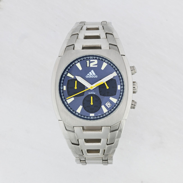 ADIDAS blue dial steel bracelet