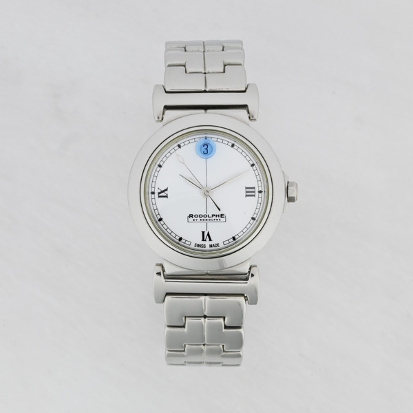 RODOLPHE white dial steel bracelet