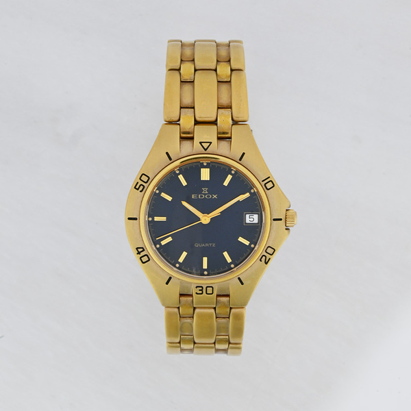 EDOX gold dial gold steel bracelet 70022