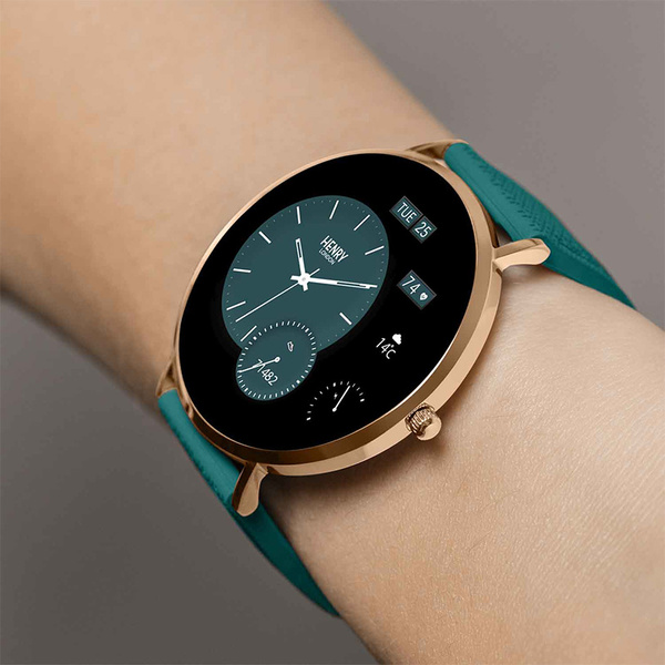 HENRY LONDON Smartwatch Rose & Teal Silicone