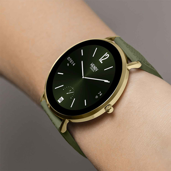 HENRY LONDON Smartwatch Gold & Forest Silicone