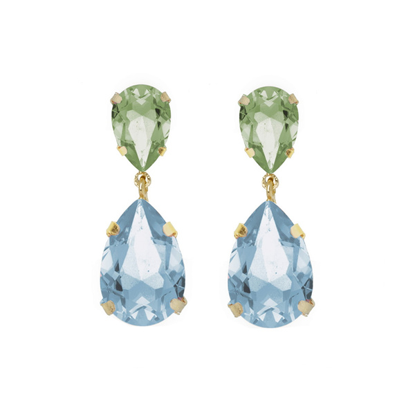 Σκουλαρίκια από ασήμι 925 με πέτρες Swarovski