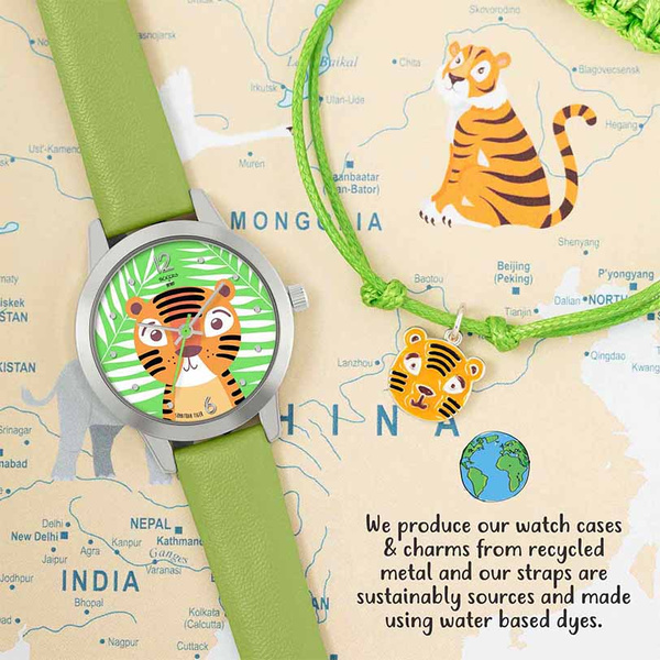Tikkers WWF Tiger Watch And Bracelet Set