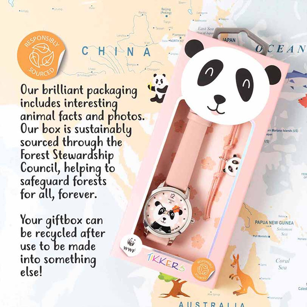 Tikkers WWF Panda Watch And Bracelet Set