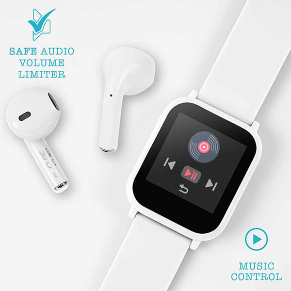 Tikkers Teen Series 10 White smart Watch and Earbuds Set