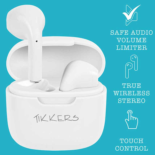 Tikkers Teen Series 10 White smart Watch and Earbuds Set
