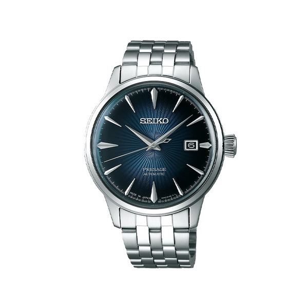 SEIKO Presage Automatic Date Blue Dial Steel Bracelet