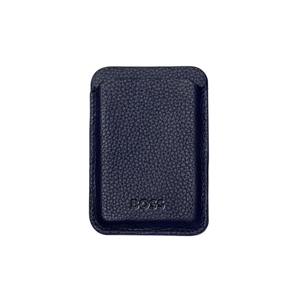 Hugo Boss Classic Card Holder Magnetic Mobile Grained Navy HLJ416N