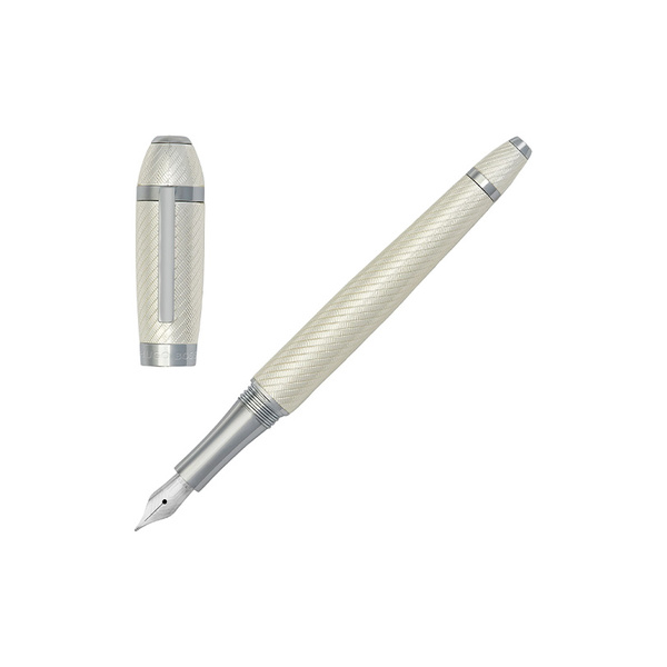 Πένα Hugo Boss Fountain Pen Arc Futurist Silver HSW4452C