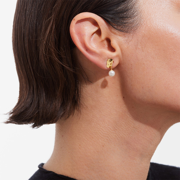 Σκουλαρίκια από ασήμι 925 με μαργαριτάρι