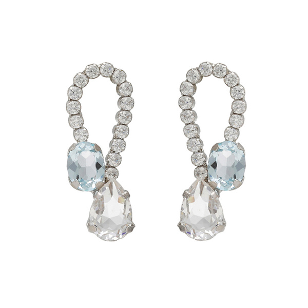 Σκουλαρίκια από ασήμι 925 με πέτρες Swarovski