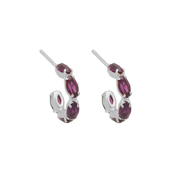 Σκουλαρίκια από ασήμι 925 με πέτρες Swarovski