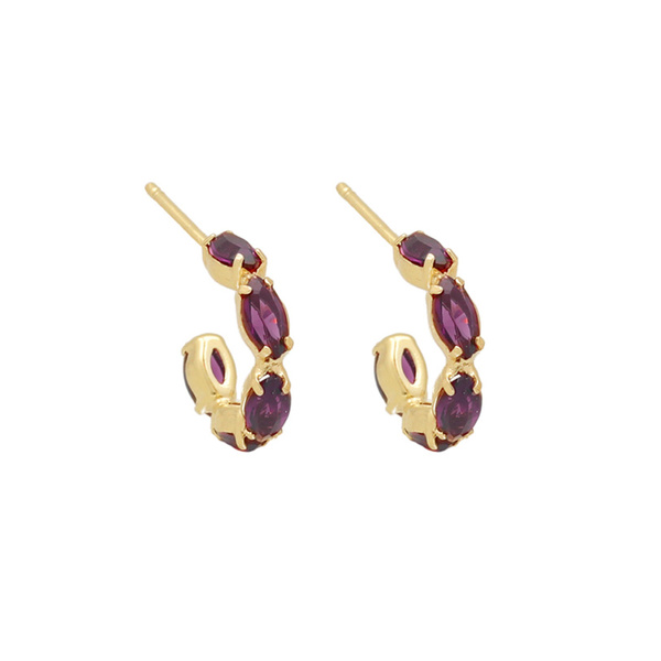 Σκουλαρίκια από ασήμι 925 με πέτρες Swarovski