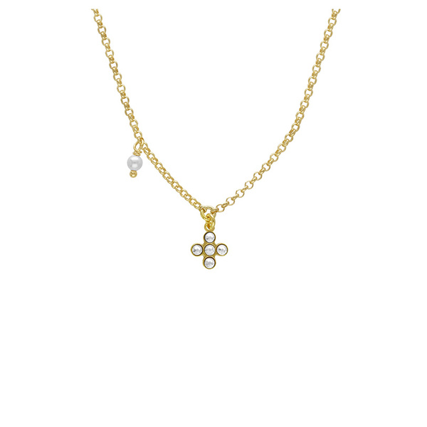 Κολιέ από ασήμι 925 με πέτρες Swarovski