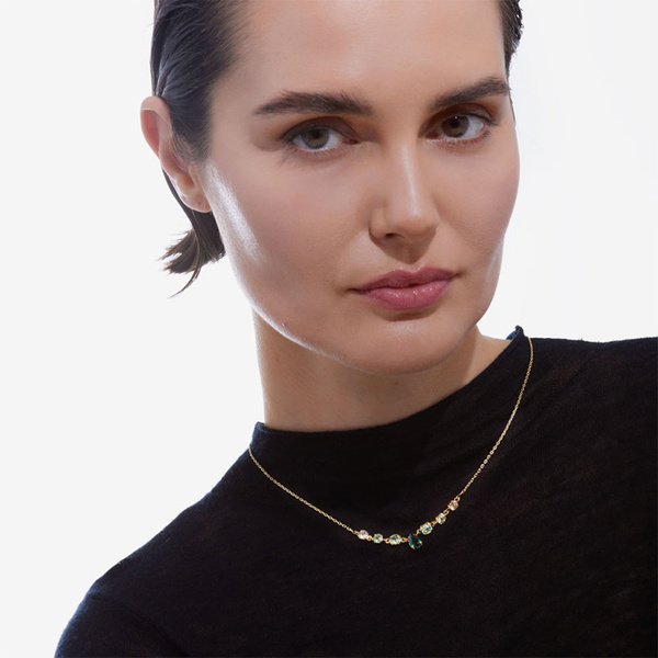 Κολιέ από ασήμι 925 με πέτρες Swarovski