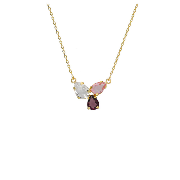 Κολιέ από ασήμι 925 με πέτρες Swarovski