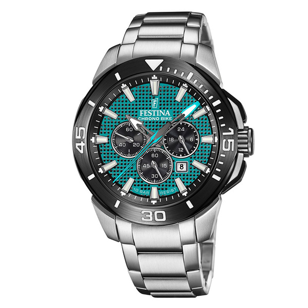 FESTINA CHRONO BIKE chronograph green dial & bracelet