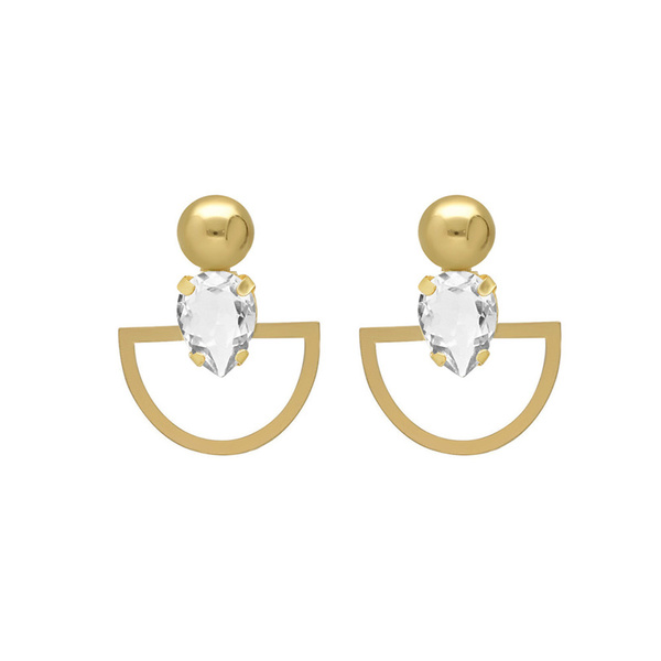 Σκουλαρίκια από ασήμι 925 με πέτρες Swarovski