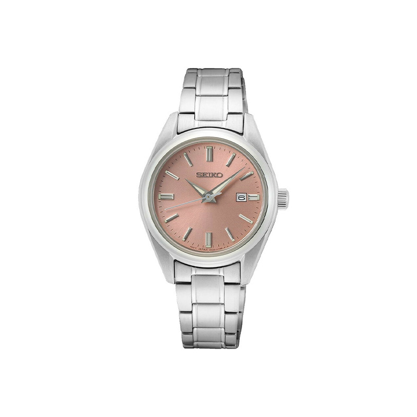 SEIKO Womens Pink Dial Steel Bracelet tsaldaris.gr