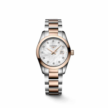 LONGINES Conquest Classic Mother-of-pearl & Diamonds