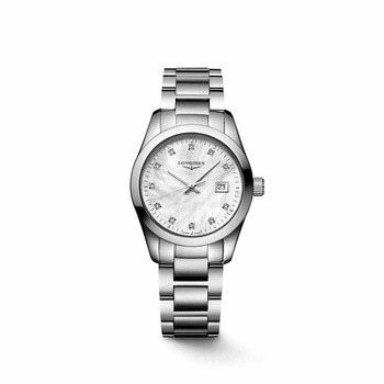 LONGINES Conquest Classic Mother-of-pearl & Diamonds