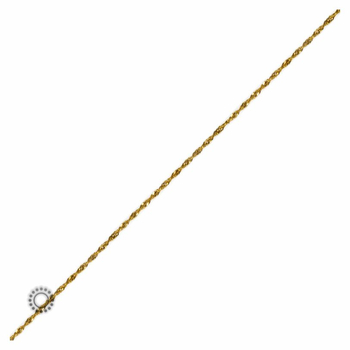 Αλυσίδα λαιμού «έλικα» Κ14 χρυσή (40 cm)