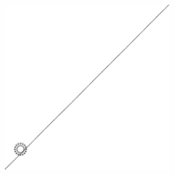Αλυσίδα λαιμού «κρικάκι» Κ14 λευκόχρυση (50 cm)