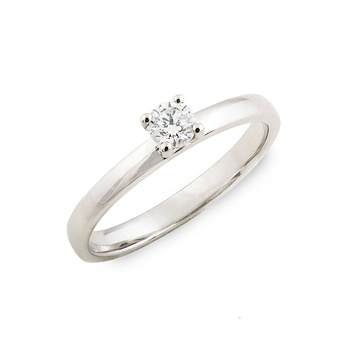 Μονόπετρο δαχτυλίδι Κ18 λευκόχρυσο DIAMONDJOOLS με διαμάντι 0.30ct , VS2 , G από το GIA
