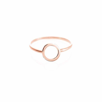 Δαχτυλίδι κύκλος Κ9 ροζ χρυσό