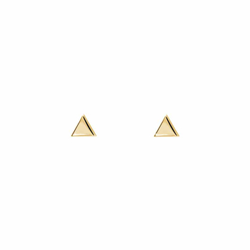Σκουλαρίκια τρίγωνο Κ9 χρυσά