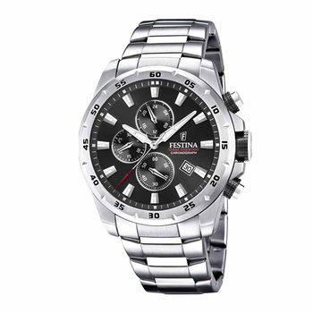 FESTINA chronograph black dial & bracelet
