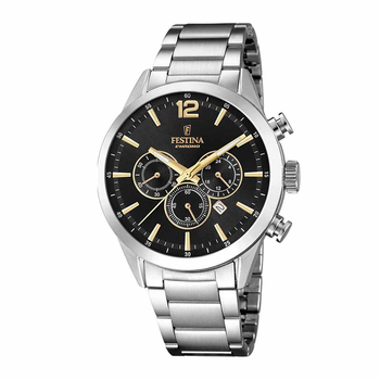 FESTINA chronograph black dial & bracelet