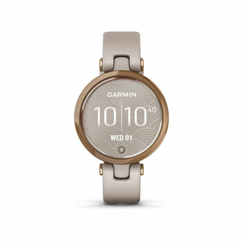 GARMIN Lily Sport Rose Gold & Light Sand Silicone