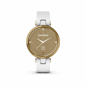 GARMIN Lily Classic Light Gold & White Leather