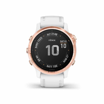GARMIN Fenix 6S Pro Rose Gold with White Band