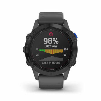 GARMIN Fenix 6 Pro Solar Black with Slate Gray Band