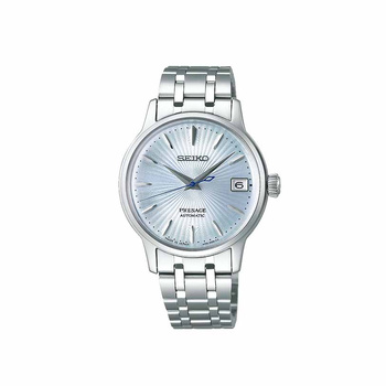 SEIKO Presage Automatic Date Light-Blue Dial Steel Bracelet