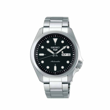 SEIKO 5 Automatic Black Dial Steel Bracelet