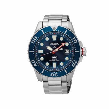 SEIKO Prospex PADI Solar Diver's 200 Blue Dial Steel Bracelet