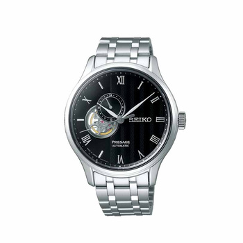 SEIKO Presage Automatic 24h Black Dial Steel Bracelet
