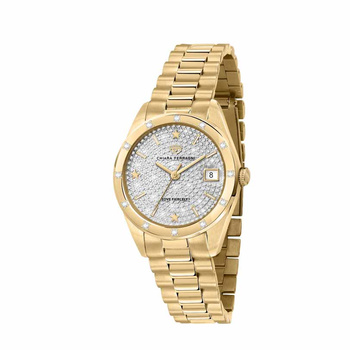 CHIARA FERRAGNI EVERYDAY Crystals Dial Gold Steel Bracelet