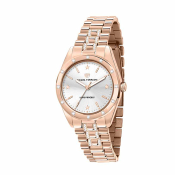 CHIARA FERRAGNI EVERYDAY Silver Dial Rose Gold Steel Bracelet