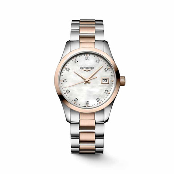 LONGINES Conquest Classic Mother-of-pearl & Diamonds