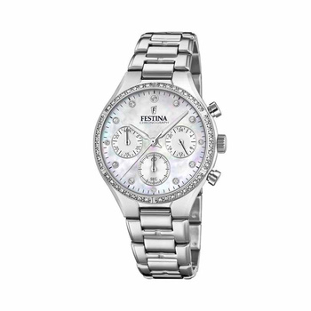 FESTINA chronograph white dial & bracelet