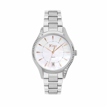 JCOU Amelie moterh-of-pearl dial steel bracelet