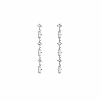 Σκουλαρίκια από ασήμι 925 με πέτρες Swarovski