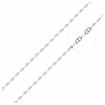 Αλυσίδα λαιμού «Μαρίνα 2» Κ14 λευκόχρυση (50 cm)