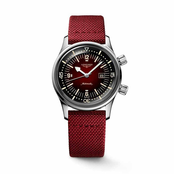 The Longines Legend Diver Watch Automatic Bordeaux