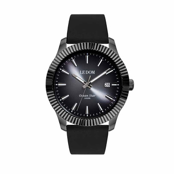 LE DOM Ocean Star black silicone LD.1491-7